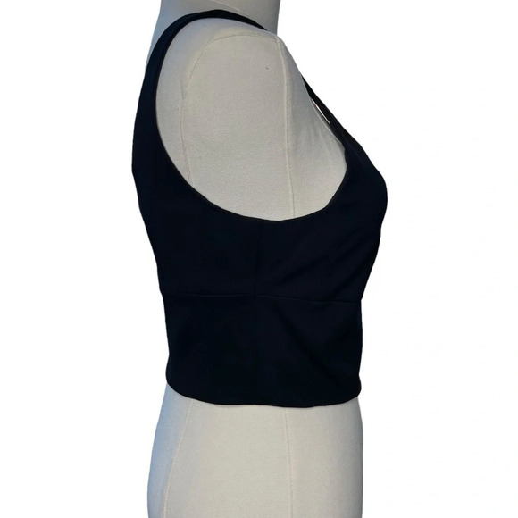 Bailey 44 NWT Black Square Neck Crop Top Tank Size X-Small - Picture 7 of 15
